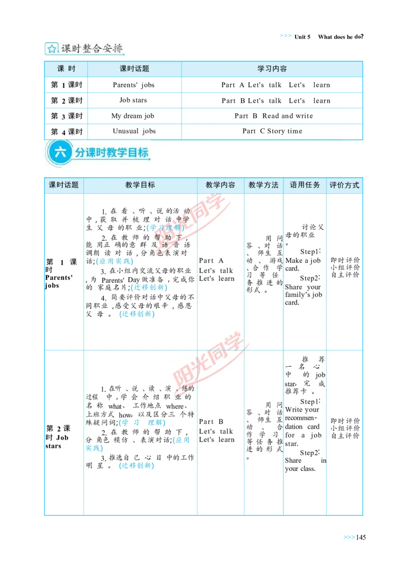 教案正文6上_Unit5_26春四年级上下册人教版_四上英语合集人教版PEP英语四年级上册新教材（教学视频+课件+动画+音频+练习+教案）_19同步教案课件_人教pep3_3-6上册