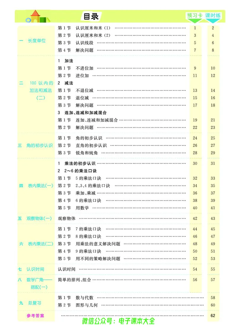 素养提升手册（预习卡+课时练）2上_26春四年级上下册人教版_四上英语合集人教版PEP英语四年级上册新教材（教学视频+课件+动画+音频+练习+教案）_17练习资料_《预习卡》_1-6上册