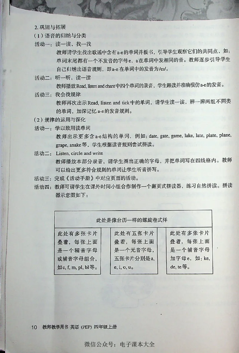 英语PEP4A教师教学用书_26春四年级上下册人教版_四上英语合集人教版PEP英语四年级上册新教材（教学视频+课件+动画+音频+练习+教案）_16教师用书_小学英语_人教版PEP