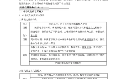 2023年高考历史一轮复习（部编版新高考）第6讲课题17　源远流长的中华文化_07高考历史_新高考复习资料_2023年新高考复习资料_2023新高考大一轮复习讲义