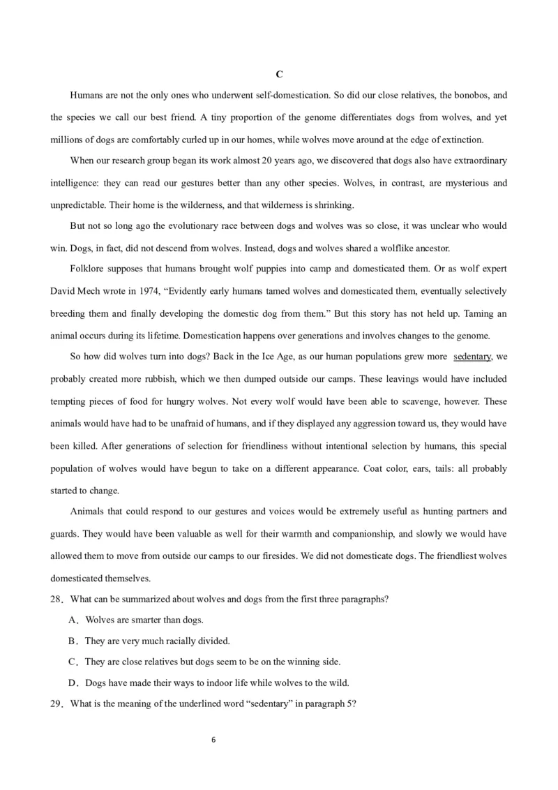 2024年一轮复习模拟卷第三模拟（新高考II卷）-2024年高考英语一轮复习讲练测（新教材新高考）（原卷版）_03高考英语_新高考复习资料_2024年新高考资料_一轮复习资料