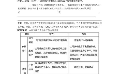 2024年高考历史一轮复习（部编版）板块7第15单元第46讲　世界古代的食物生产、商业贸易与居住环境_07高考历史_2024年新高考资料_1.2024一轮复习_2024年高考历史一轮复习讲义（部编版）
