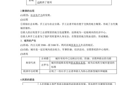 2024年高考历史一轮复习（部编版）板块7第15单元第46讲　世界古代的食物生产、商业贸易与居住环境_07高考历史_2024年新高考资料_1.2024一轮复习_2024年高考历史一轮复习讲义（部编版）