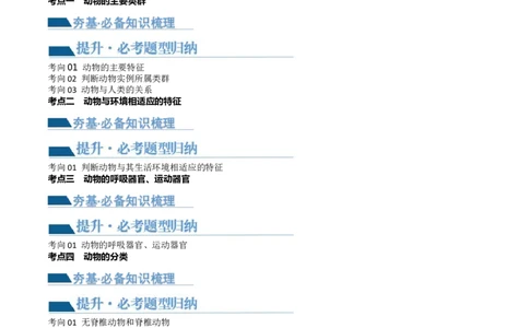 专题16动物的主要类群（讲义）（解析版）_02中考总复习（2026版更新中）_08-生物-中考总复习_2024年中考复习资料_一轮复习_❤2024年中考生物一轮复习讲练测（全国通用）_讲义