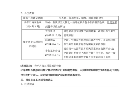 2023年高考历史一轮复习（部编版新高考）第10讲课题27　中华人民共和国成立和向社会主义的过渡_07高考历史_新高考复习资料_2023年新高考复习资料_2023新高考大一轮复习讲义