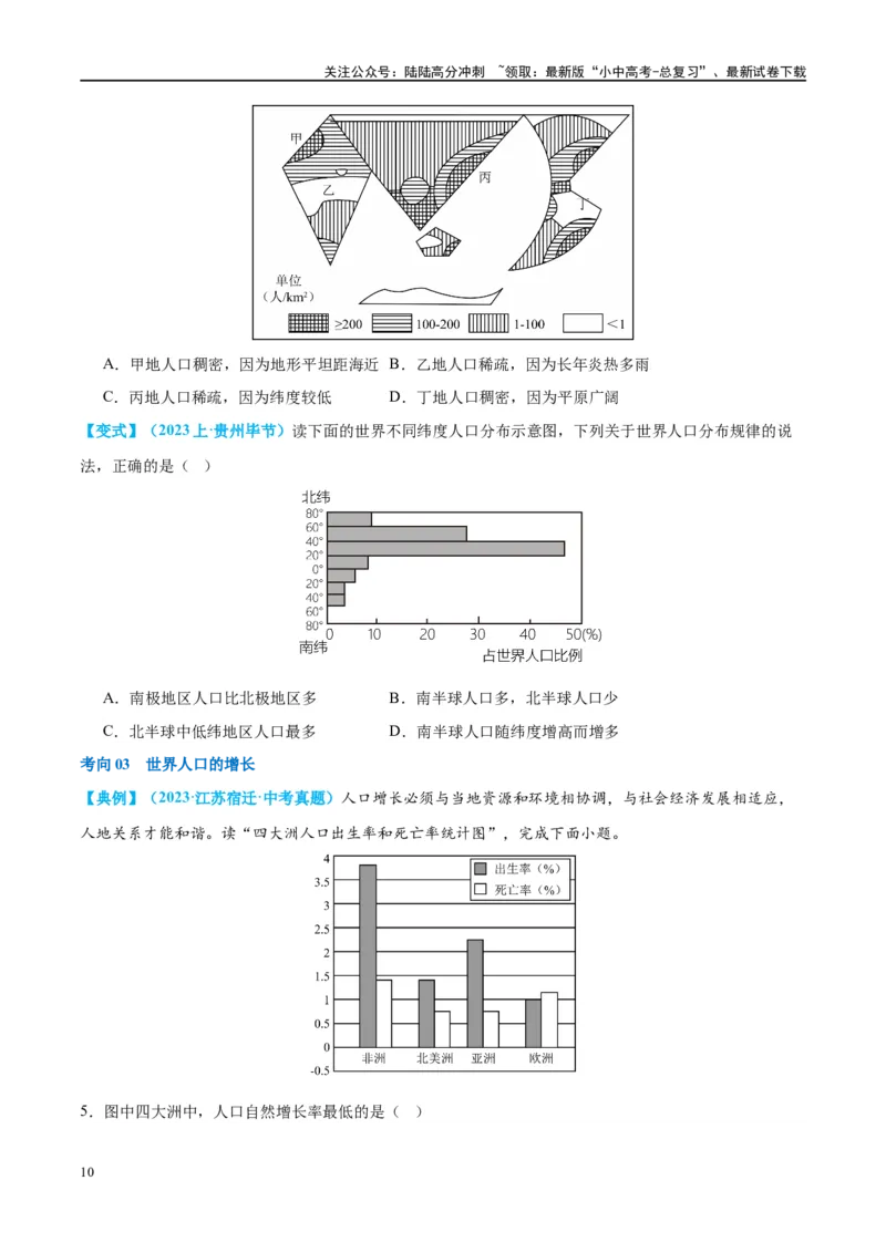 专题06居民与聚落（讲义）（原卷版）_02中考总复习（2026版更新中）_09-地理-中考总复习_2024年中考复习资料_一轮复习_❤2024年中考地理一轮复习讲练测（全国通用）_配套讲义