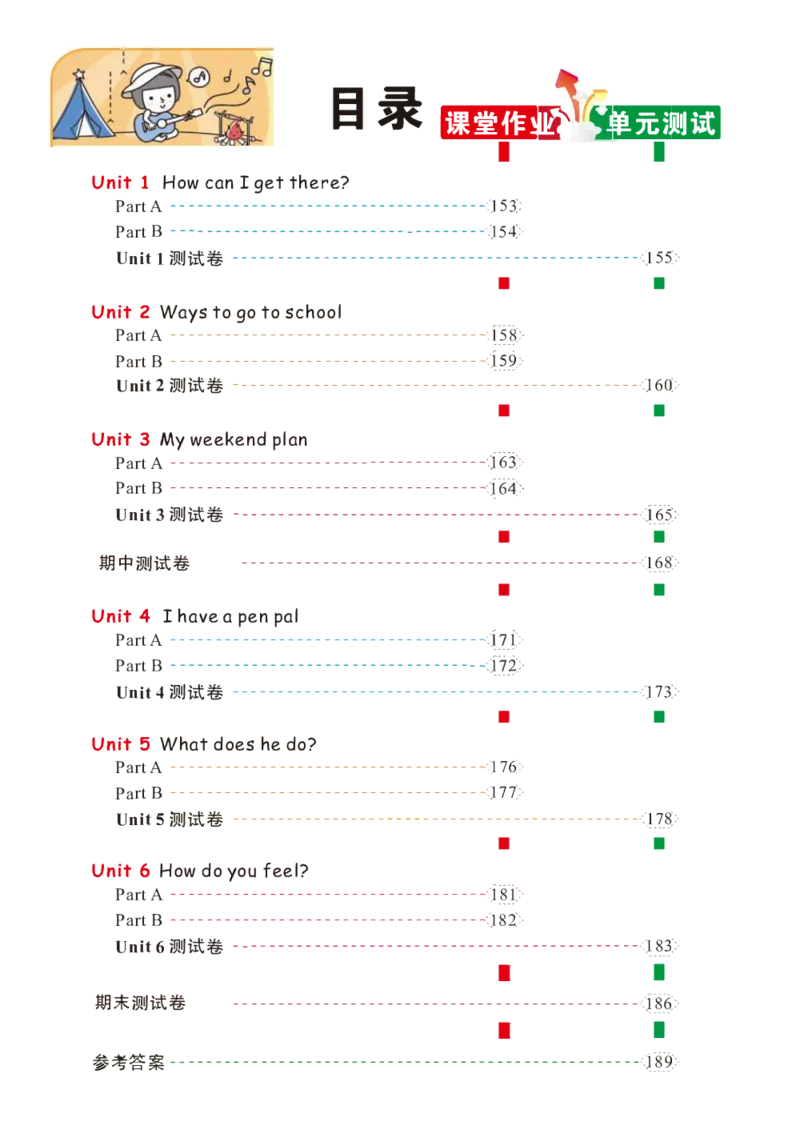 状元大课堂六年级上册英语人教PEP版好学案_26春四年级上下册人教版_四上英语合集人教版PEP英语四年级上册新教材（教学视频+课件+动画+音频+练习+教案）_17练习资料_《状元导学案》