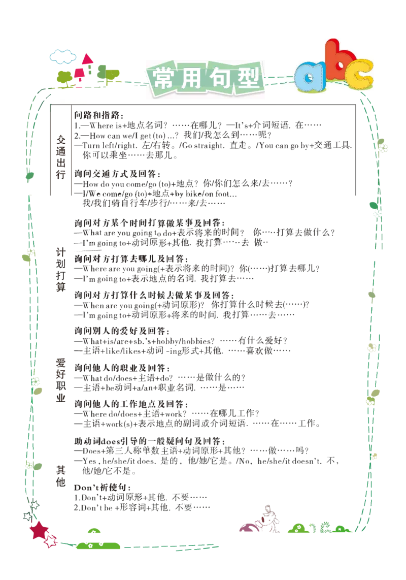 状元大课堂六年级上册英语人教PEP版好学案_26春四年级上下册人教版_四上英语合集人教版PEP英语四年级上册新教材（教学视频+课件+动画+音频+练习+教案）_17练习资料_《状元导学案》