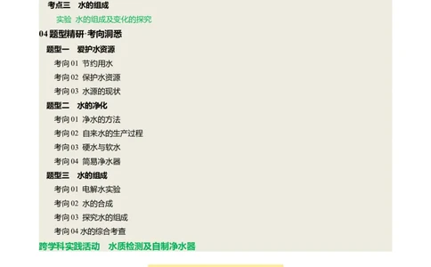 专题06自然界的水（讲义）（原卷版）_02中考总复习（2026版更新中）_05-化学-中考总复习_2025年中考复习资料_2025中考化学一轮复习讲义+课件_讲义_专题06自然界的水（讲义）