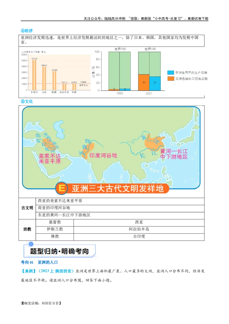 专题08亚洲和欧洲（讲义）（解析版）_02中考总复习（2026版更新中）_09-地理-中考总复习_2024年中考复习资料_一轮复习_❤2024年中考地理一轮复习讲练测（全国通用）_配套讲义