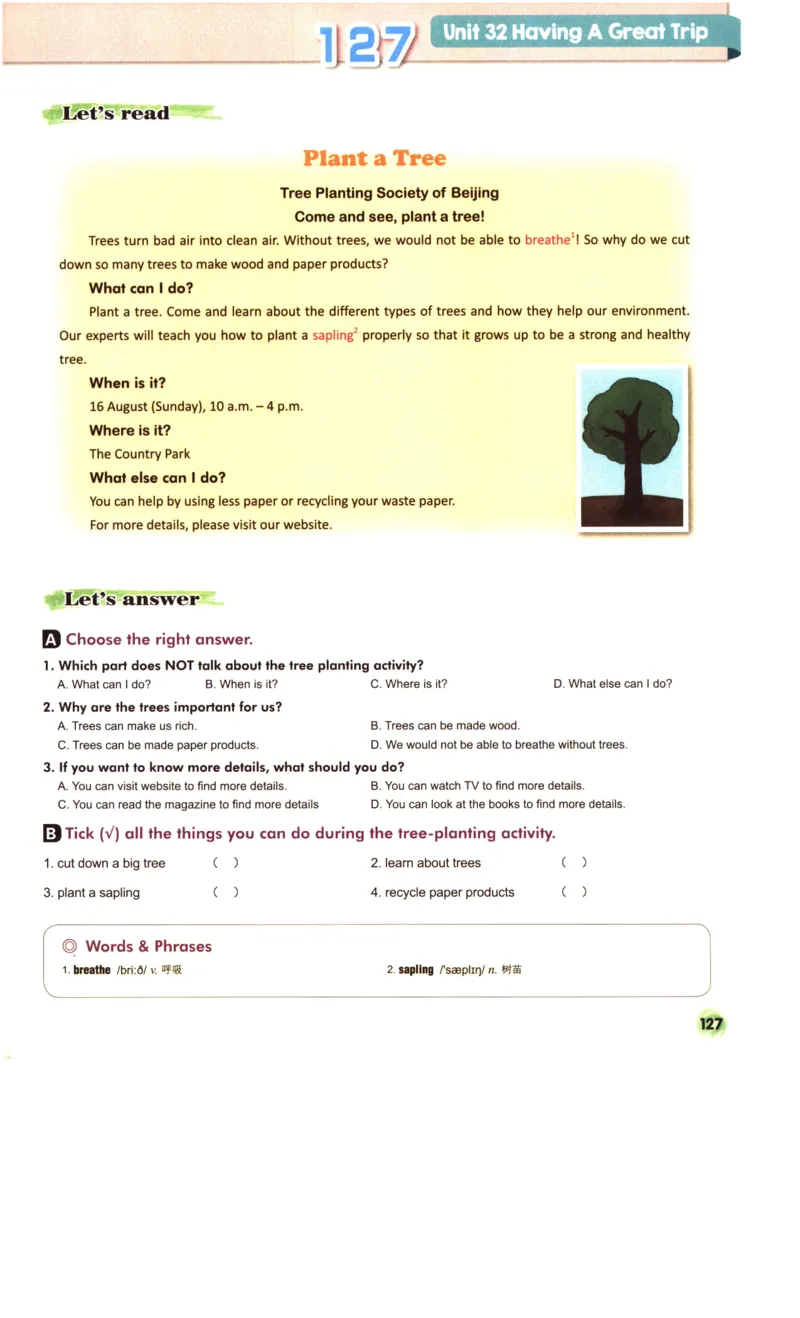 读霸小学英语5年级阅读128篇_26春四年级上下册人教版_四上英语合集人教版PEP英语四年级上册新教材（教学视频+课件+动画+音频+练习+教案）_17练习资料_《英语阅读128篇》