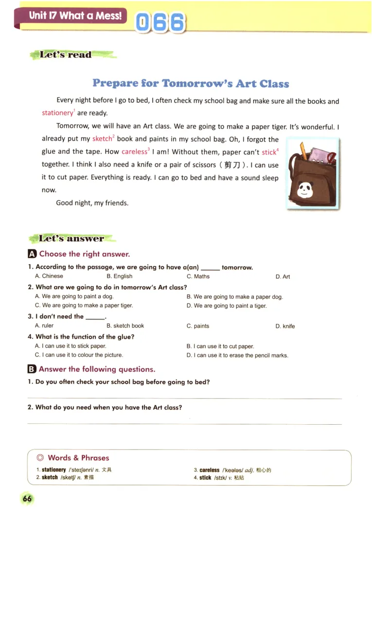 读霸小学英语5年级阅读128篇_26春四年级上下册人教版_四上英语合集人教版PEP英语四年级上册新教材（教学视频+课件+动画+音频+练习+教案）_17练习资料_《英语阅读128篇》