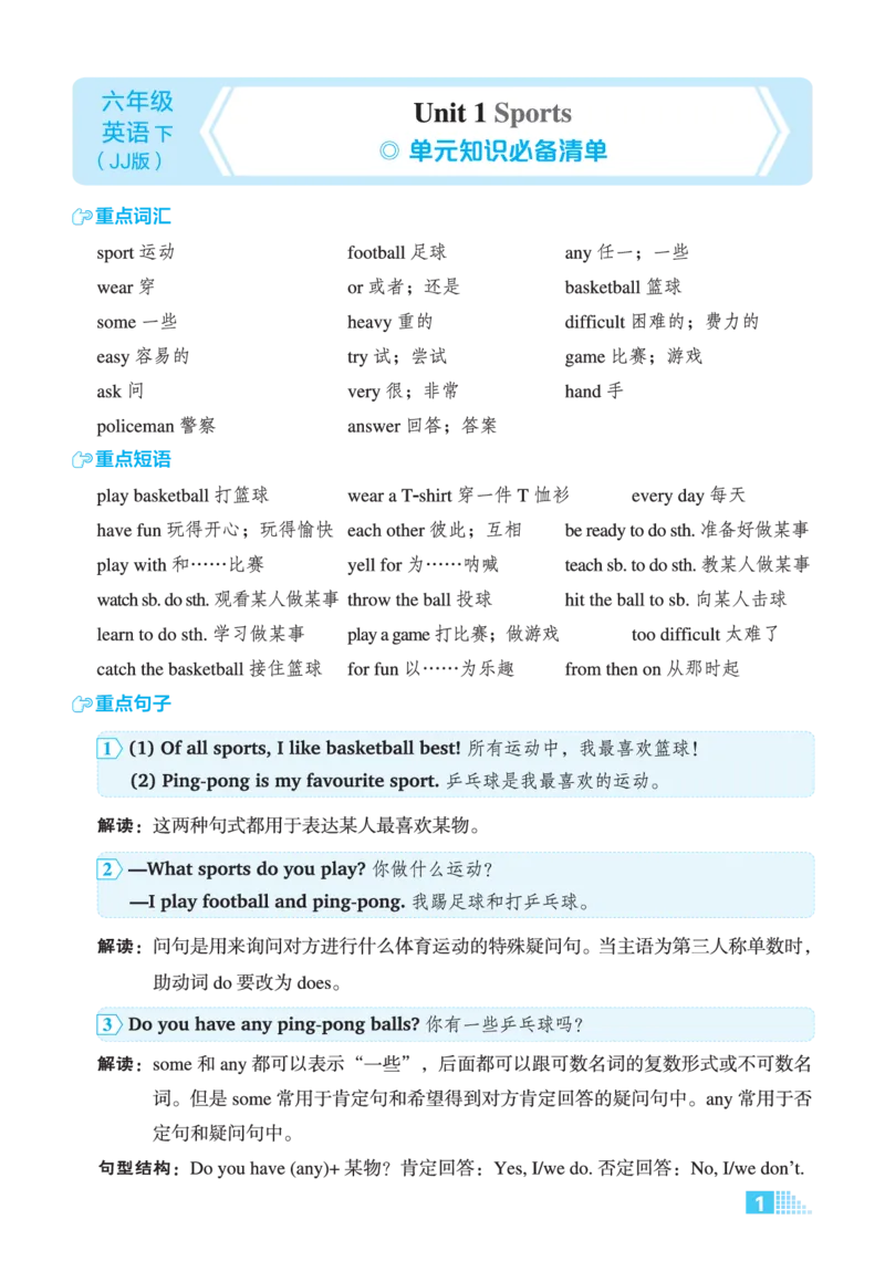 26春好卷六年级英语下（JJ版）微卷_26春好卷英语冀教_26春好卷英语冀教六下