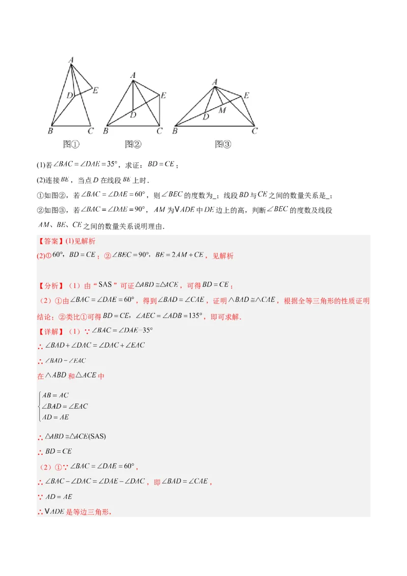 专题10轴对称中的翻折、旋转问题专训（教师版）_初中数学_八年级数学上册（人教版）_重难点专题提升-V7_2024版