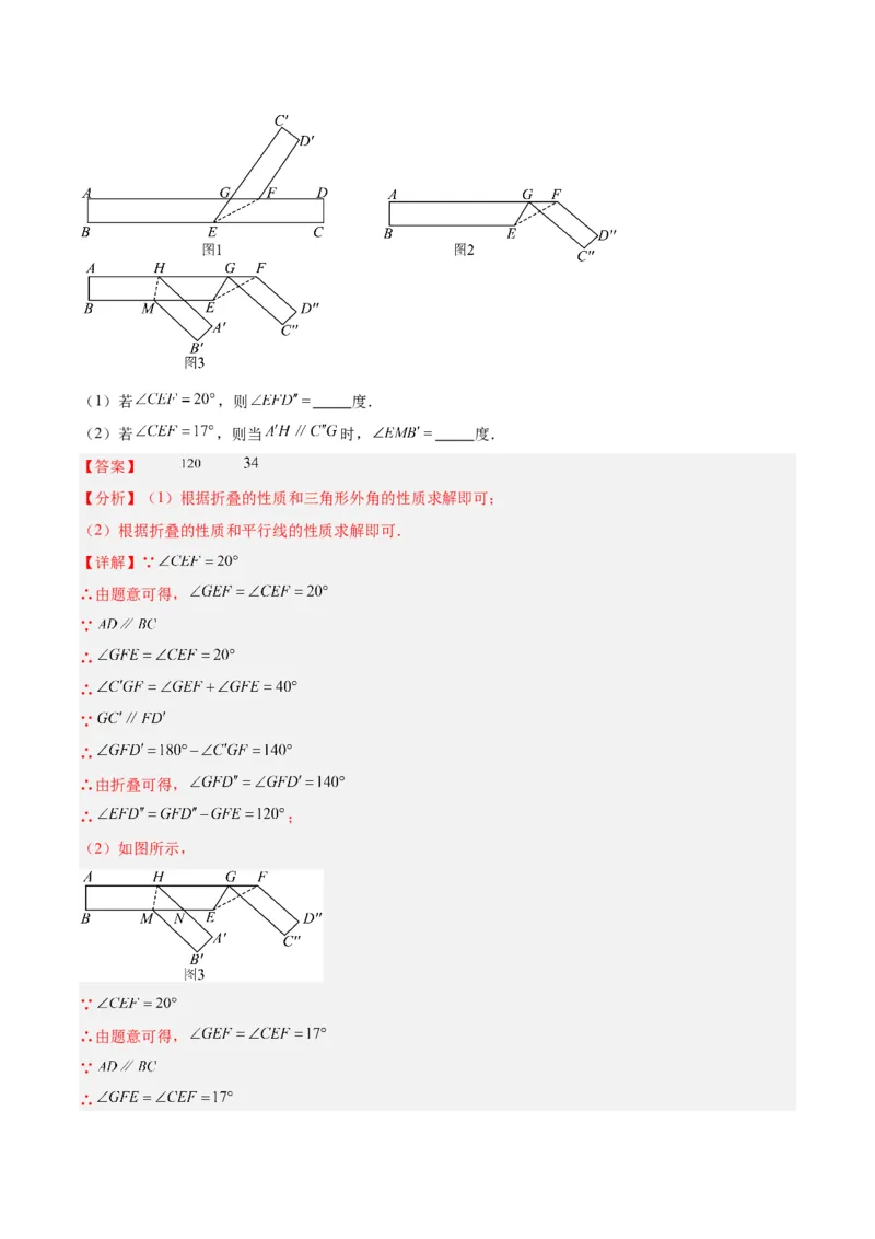 专题10轴对称中的翻折、旋转问题专训（教师版）_初中数学_八年级数学上册（人教版）_重难点专题提升-V7_2024版