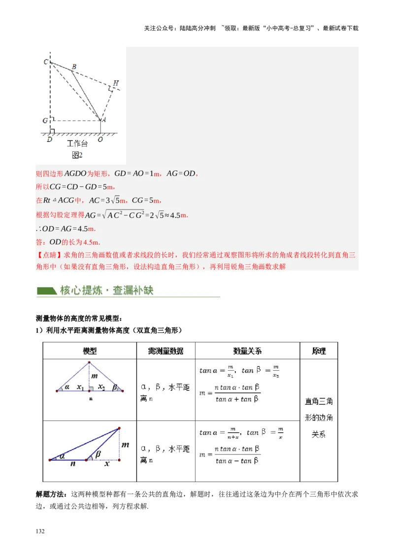 专题08锐角三角形及其应用（讲练）（解析版）_02中考总复习（2026版更新中）_02-数学-中考总复习_2024年中考复习资料_二轮复习资料_课件+讲义+练习_讲义_教师版（含答案解析）