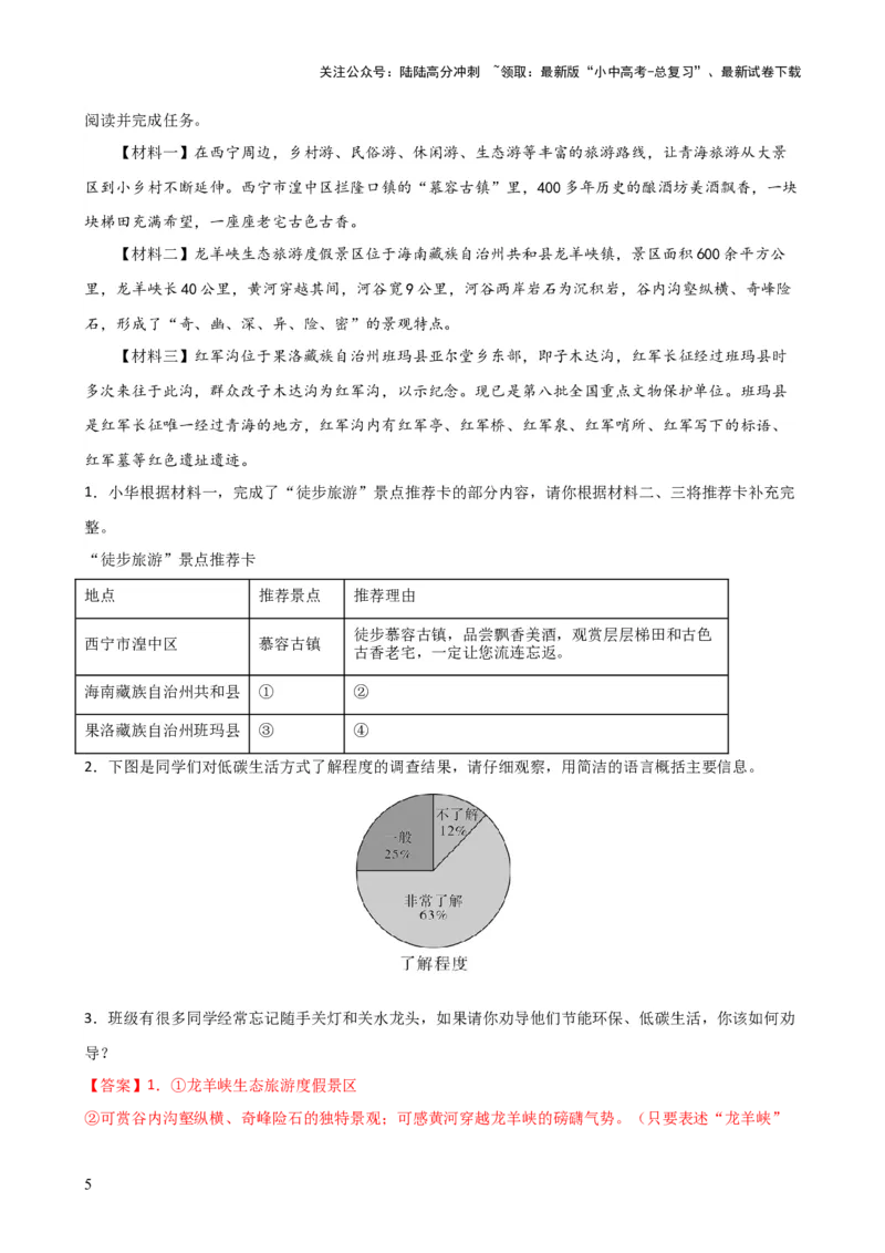 专题06综合性学习（信息概括、图文转换、对联标语）（讲练）-2024年中考语文二轮复习讲练测（全国通用）（解析版）_02中考总复习（2026版更新中）_01-语文-中考总复习_2024年中考资料