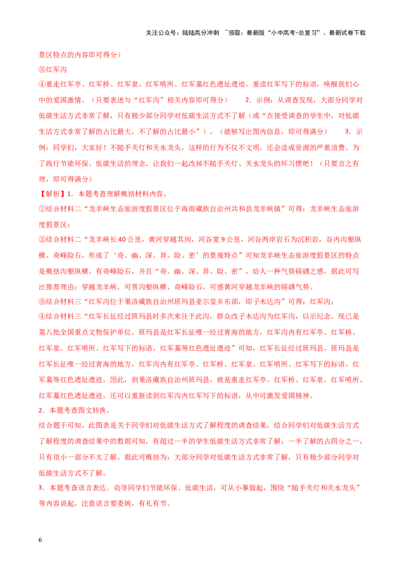 专题06综合性学习（信息概括、图文转换、对联标语）（讲练）-2024年中考语文二轮复习讲练测（全国通用）（解析版）_02中考总复习（2026版更新中）_01-语文-中考总复习_2024年中考资料