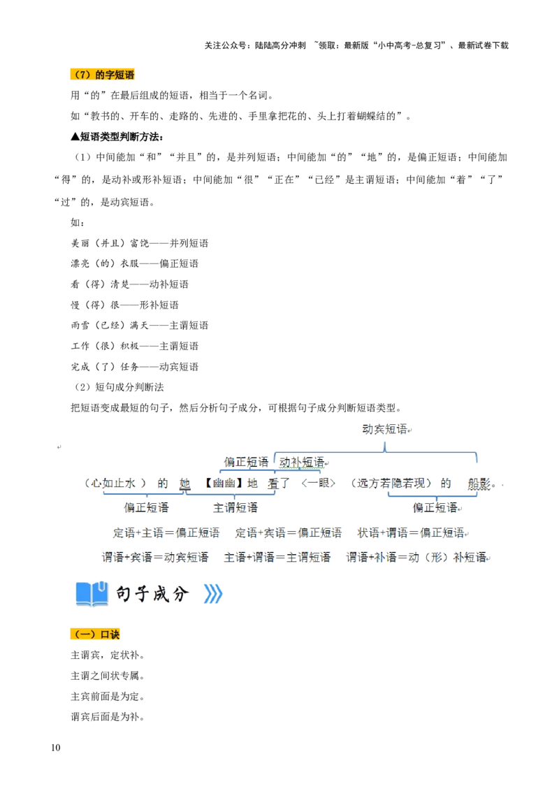 专题06语法知识与修辞手法（2类常考知识+3个易错点）（解析版）_02中考总复习（2026版更新中）_01-语文-中考总复习_2025年中考资料_2025年中考语文一轮复习知识梳理