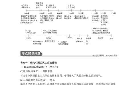 17第一部分板块三专题十三现代中国的政治与对外关系_07高考历史_通用版（老高考）复习资料_2023年复习资料_一轮+二轮_历史高三二轮复习系列