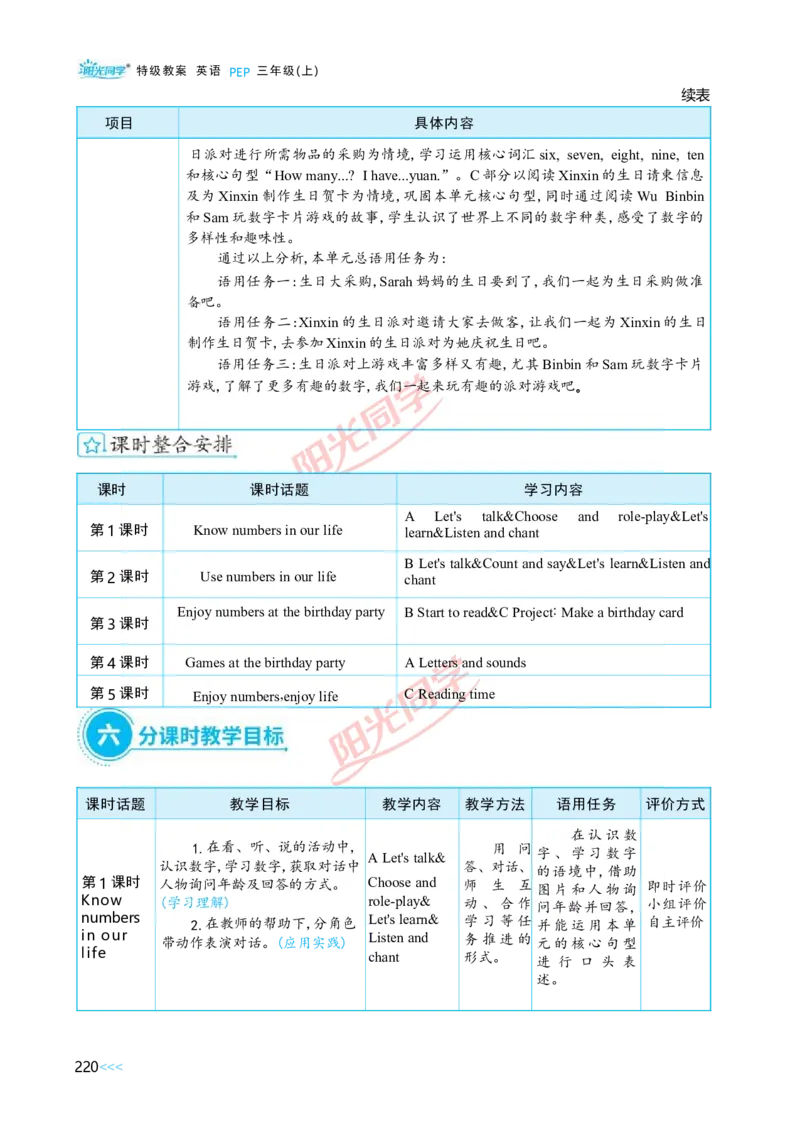 教案正文3上_Unit6_26春四年级上下册人教版_四上英语合集人教版PEP英语四年级上册新教材（教学视频+课件+动画+音频+练习+教案）_19同步教案课件_人教pep3_3-6上册