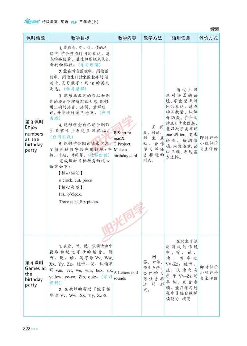 教案正文3上_Unit6_26春四年级上下册人教版_四上英语合集人教版PEP英语四年级上册新教材（教学视频+课件+动画+音频+练习+教案）_19同步教案课件_人教pep3_3-6上册