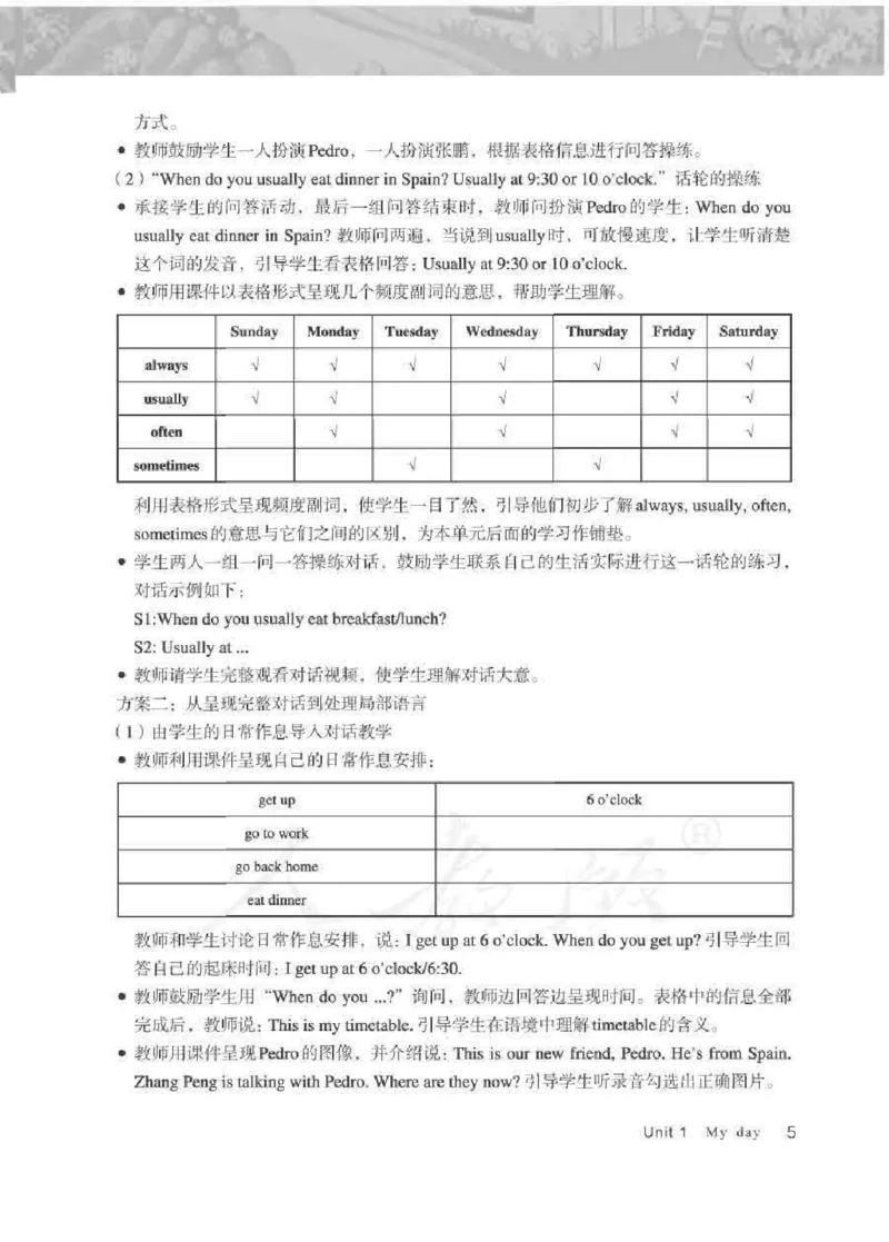 英语PEP5B教师教学用书_26春四年级上下册人教版_四上英语合集人教版PEP英语四年级上册新教材（教学视频+课件+动画+音频+练习+教案）_16教师用书_小学英语_人教版PEP