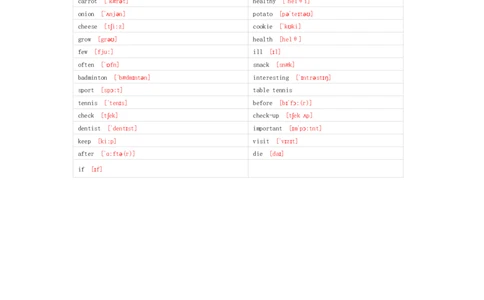 清大版英语四年级上册单词默写表_26春四年级上下册人教版_四上英语合集人教版PEP英语四年级上册新教材（教学视频+课件+动画+音频+练习+教案）_17练习资料_《小学英语单词默写表》