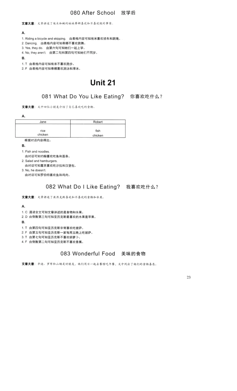 读霸小学英语阅读128篇2年级（参考答案及详解）+40_26春四年级上下册人教版_四上英语合集人教版PEP英语四年级上册新教材（教学视频+课件+动画+音频+练习+教案）_17练习资料