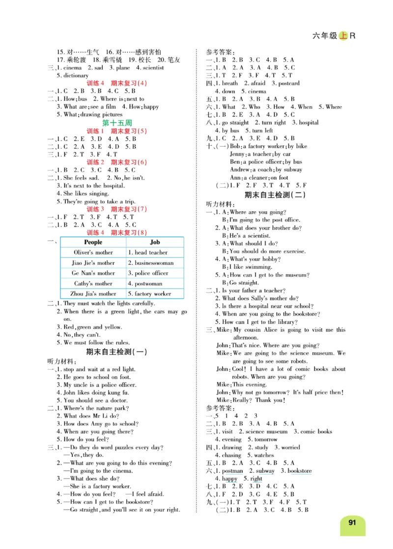 默写日日清六年级上册英语人教版_26春四年级上下册人教版_四上英语合集人教版PEP英语四年级上册新教材（教学视频+课件+动画+音频+练习+教案）_17练习资料_《默写日日清》
