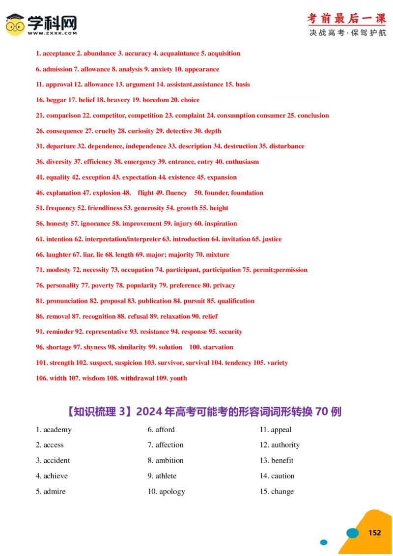 2024年高考考前最后一课-英语（PDF版)_03高考英语_2024年新高考资料_5.2024三轮冲刺_英语（含PDF版，可直接打印）-2024年高考考前最后一课
