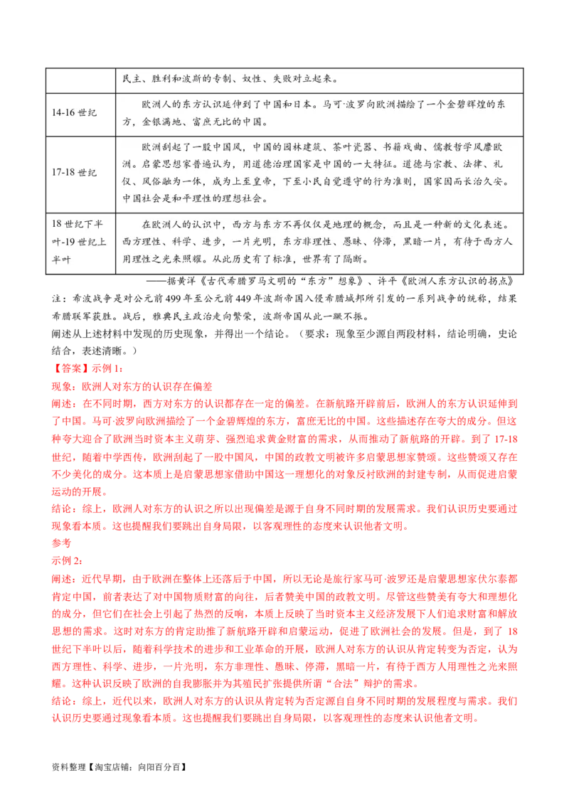 2024年一轮复习收官卷第二模拟（全国甲卷）（解析版）_07高考历史_通用版（老高考）复习资料_2024年复习资料_2024年一轮复习模拟卷_2024年一轮复习收官卷第二模拟（全国甲卷）