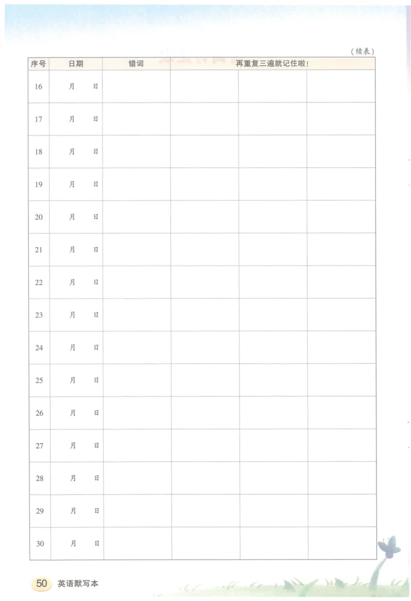 状元默写本五年级上双层_26春四年级上下册人教版_四上英语合集人教版PEP英语四年级上册新教材（教学视频+课件+动画+音频+练习+教案）_17练习资料_小学英语（预习复习资料大礼包）
