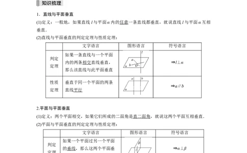 2022届高考数学一轮复习(新高考版)第7章&sect;7.4　直线、平面垂直的判定与性质_02高考数学_新高考复习资料_2022年新高考资料_2022年一轮复习各版本_1.新高考2022年高考数学一轮复习