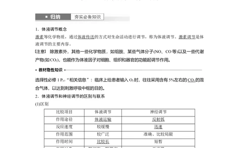 2024年高考生物一轮复习（新人教版）第8单元　第6课时　体液调节与神经调节的关系_09高考生物_2024年新高考资料_1.2024一轮复习_2024年高考生物一轮复习讲义（新人教版）
