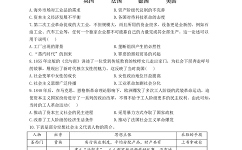 2023届高考历史考点剖析专题卷专题十五工业革命与马克思主义的诞生（Word版含解析）_07高考历史_通用版（老高考）复习资料_2023年复习资料_通用版2023届高考历史考点剖析专题卷