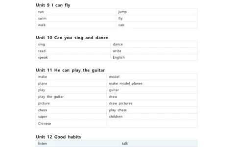 辽师版（三起）英语四年级下册单词默写表_26春四年级上下册人教版_四上英语合集人教版PEP英语四年级上册新教材（教学视频+课件+动画+音频+练习+教案）_17练习资料_辽师版（三起）