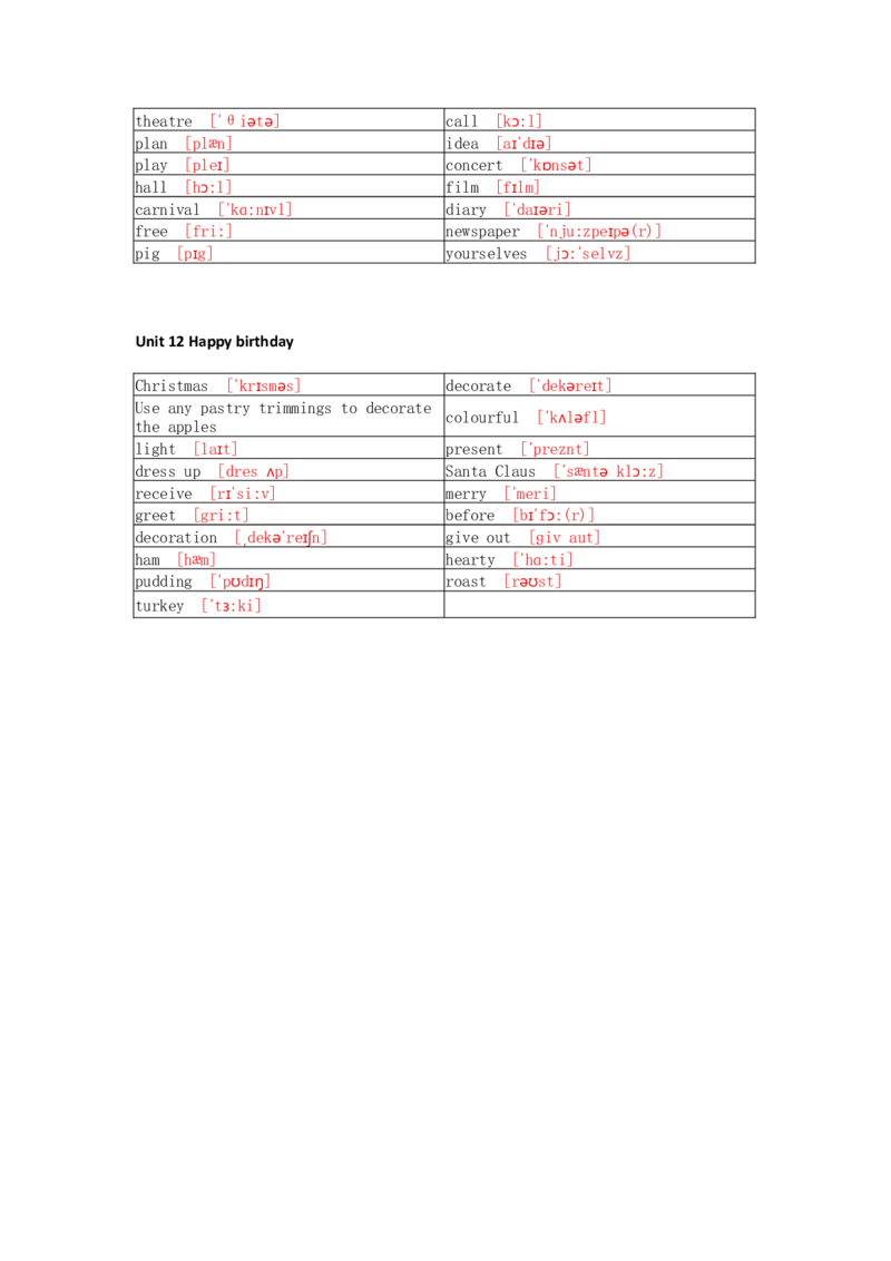 湘少版小学英语六上单词默写_26春四年级上下册人教版_四上英语合集人教版PEP英语四年级上册新教材（教学视频+课件+动画+音频+练习+教案）_17练习资料_《小学英语单词默写表》