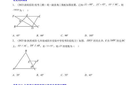 专题11.2三角形的内角和外角、多边形及其内角和(学生版)_初中数学_八年级数学上册（人教版）_重难点专题提优-V8_2025版