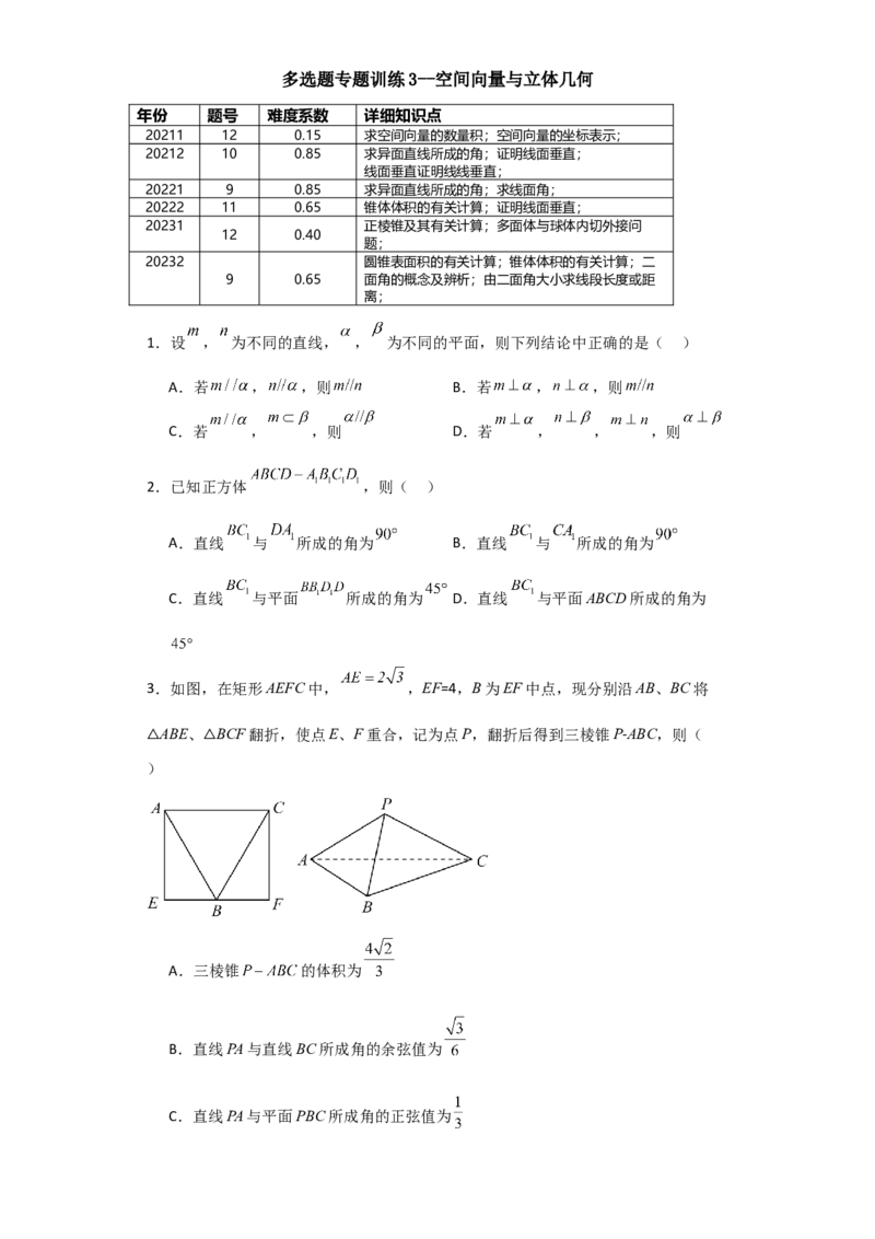 2024年高考考前最后一课-数学_02高考数学_2024年新高考资料_5.2024三轮冲刺_数学（含印刷版，可直接打印）-2024年高考考前最后一课