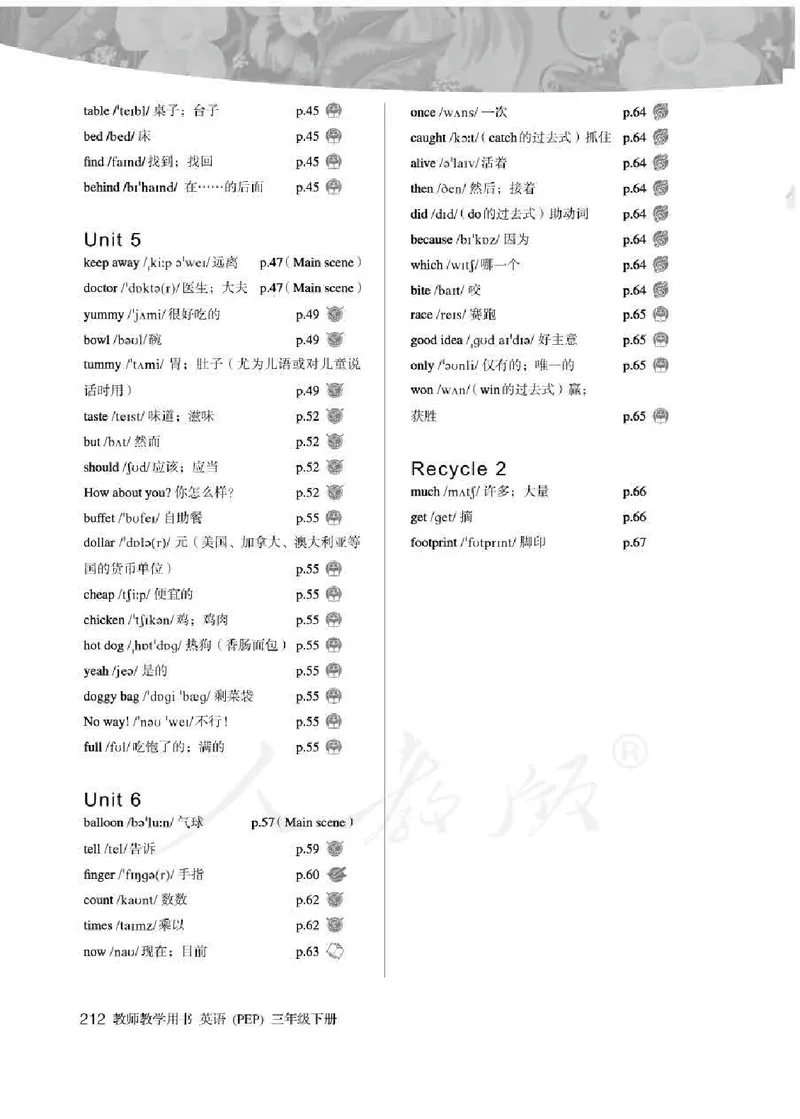 英语PEP3B教师教学用书_26春四年级上下册人教版_四上英语合集人教版PEP英语四年级上册新教材（教学视频+课件+动画+音频+练习+教案）_16教师用书_小学英语_人教版PEP