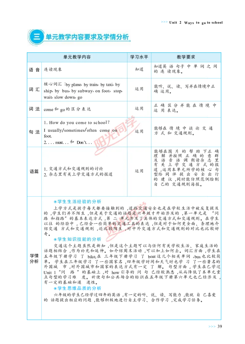 教案正文6上_Unit2_26春四年级上下册人教版_四上英语合集人教版PEP英语四年级上册新教材（教学视频+课件+动画+音频+练习+教案）_19同步教案课件_人教pep3_3-6上册