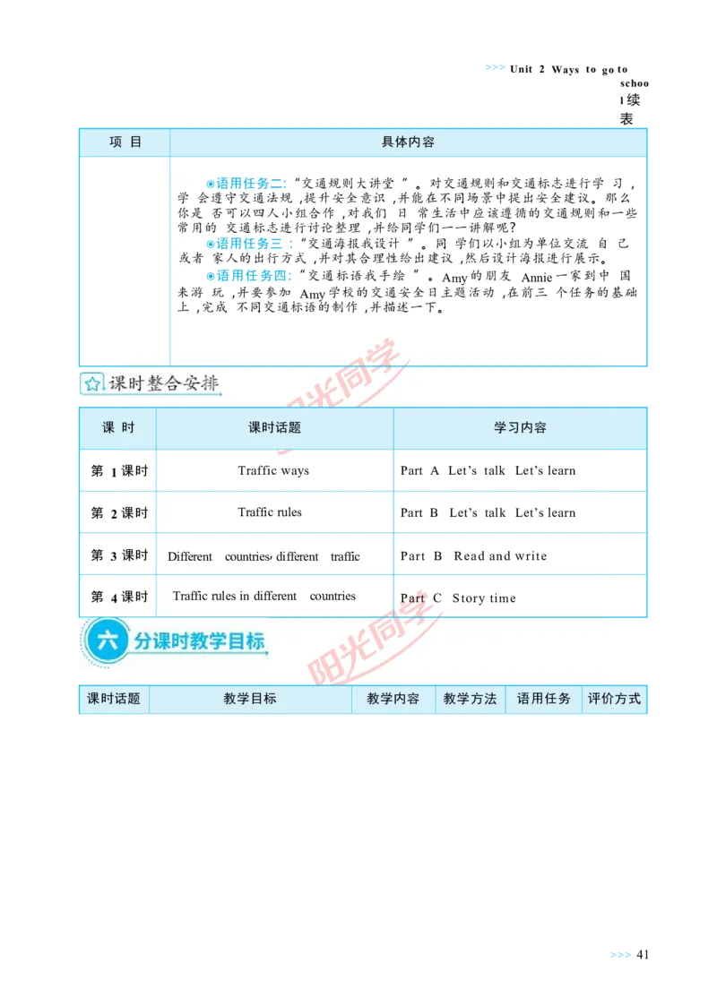 教案正文6上_Unit2_26春四年级上下册人教版_四上英语合集人教版PEP英语四年级上册新教材（教学视频+课件+动画+音频+练习+教案）_19同步教案课件_人教pep3_3-6上册