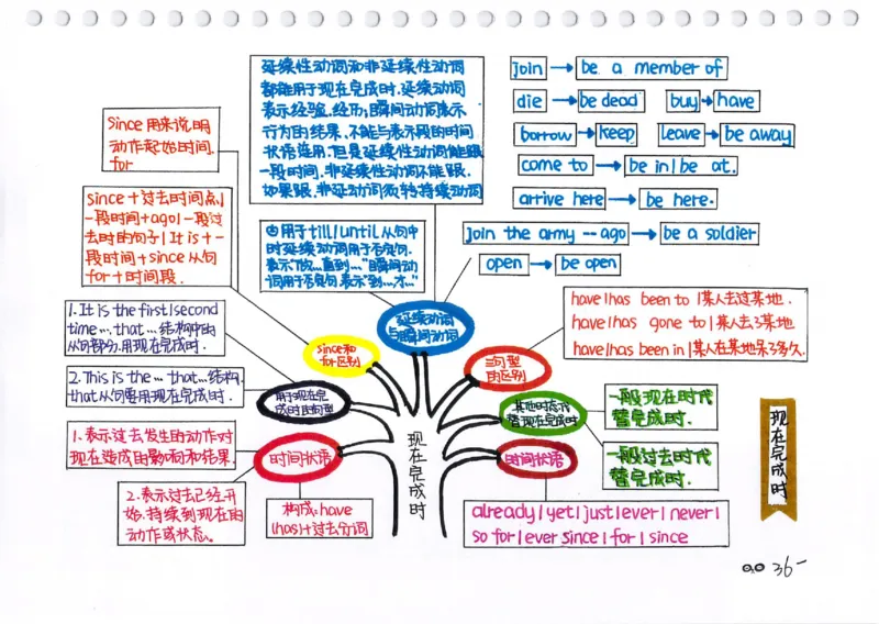 英语语法树彩绘思维导图笔记_26春四年级上下册人教版_四上英语合集人教版PEP英语四年级上册新教材（教学视频+课件+动画+音频+练习+教案）_17练习资料_《彩绘语法树》