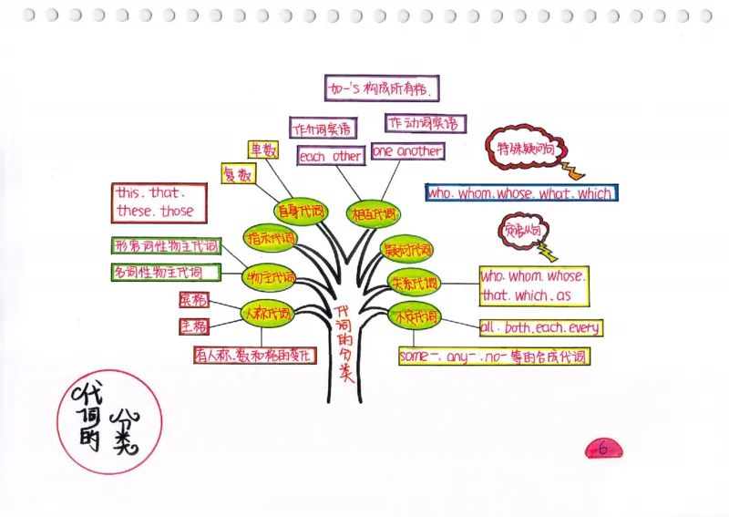 英语语法树彩绘思维导图笔记_26春四年级上下册人教版_四上英语合集人教版PEP英语四年级上册新教材（教学视频+课件+动画+音频+练习+教案）_17练习资料_《彩绘语法树》