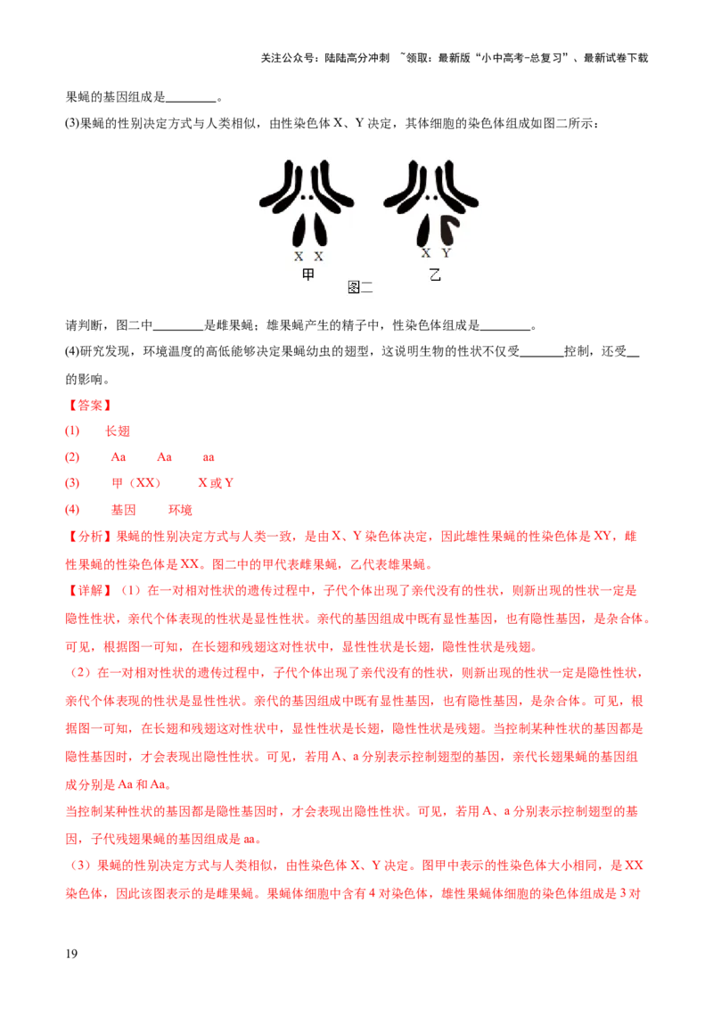 专题12生物的遗传和变异（全国通用）（解析版）_02中考总复习（2026版更新中）_08-生物-中考总复习_2026年中考复习（更新中）