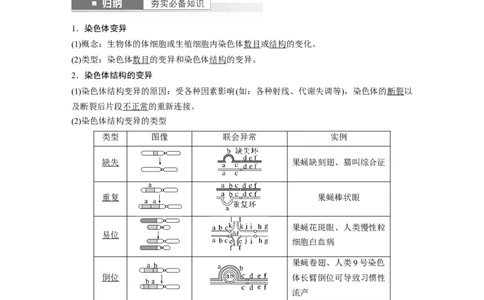 2024年高考生物一轮复习（新人教版）第7单元　第2课时　染色体变异_09高考生物_2024年新高考资料_1.2024一轮复习_2024年高考生物一轮复习讲义（新人教版）