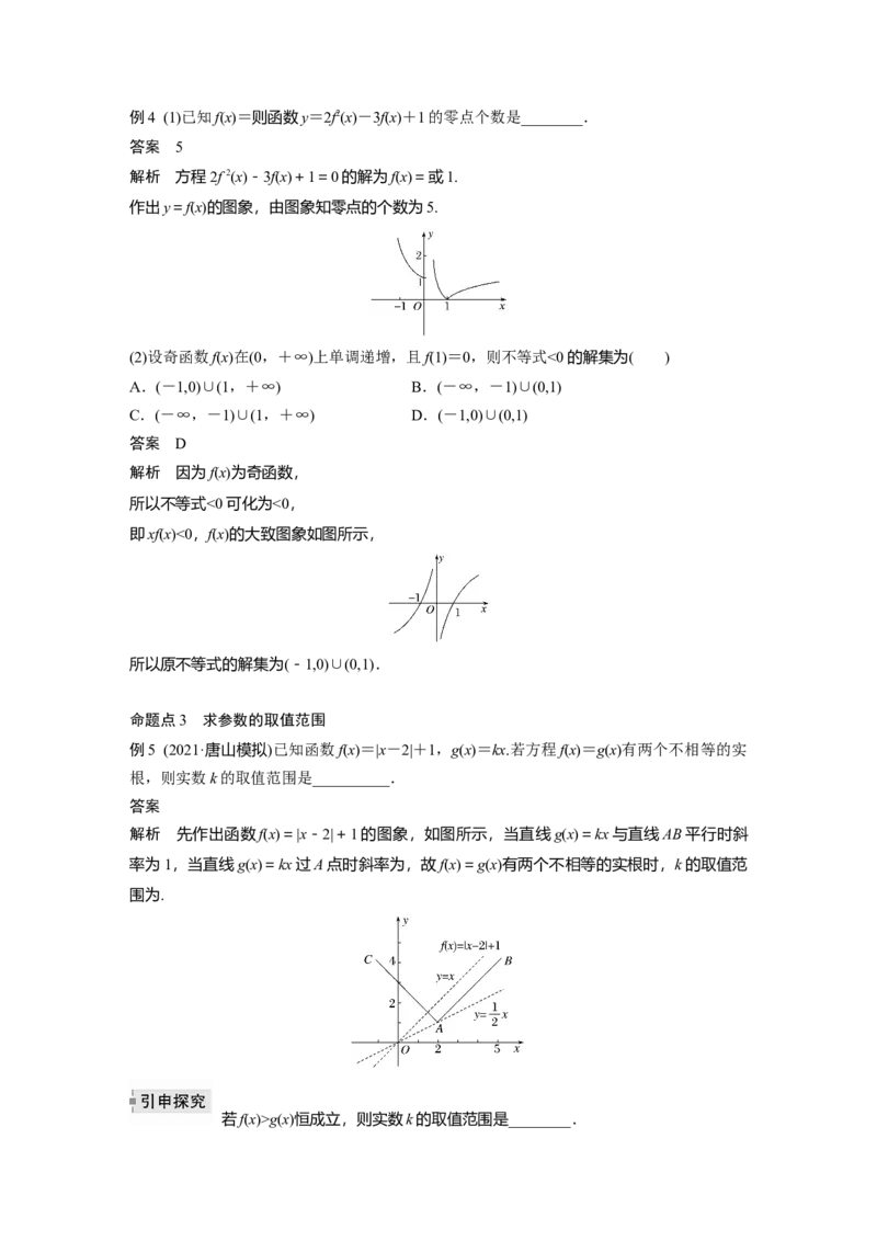2022届高考数学一轮复习(新高考版)第2章&sect;2.6　函数的图象_02高考数学_新高考复习资料_2022年新高考资料_2022年一轮复习各版本_1.新高考2022年高考数学一轮复习