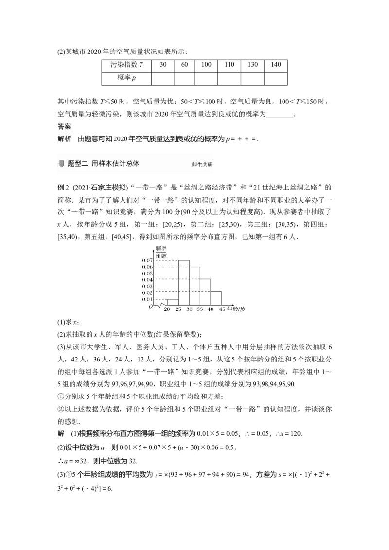 2022届高考数学一轮复习(新高考版)第10章高考专题突破六　高考中的概率与统计问题_02高考数学_新高考复习资料_2022年新高考资料_2022年一轮复习各版本