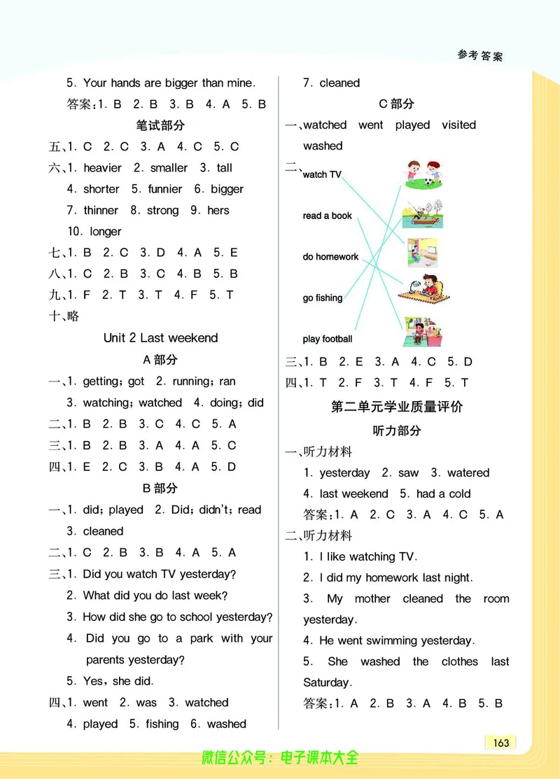 英语6B_26春四年级上下册人教版_四上英语合集人教版PEP英语四年级上册新教材（教学视频+课件+动画+音频+练习+教案）_17练习资料_小学英语（预习复习资料大礼包）_《教材一点通》